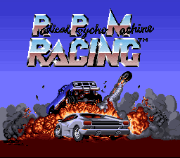 Radical Psycho Machine Racing (Japan) Title Screen
